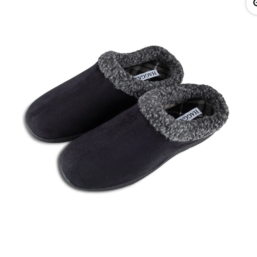 Haggar‎ Men's Open Back Memory Foam Padded Clog Slippers SIZE XL (11-12)